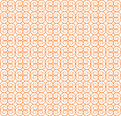Seamless Geomatric vector background Pattern in orange
