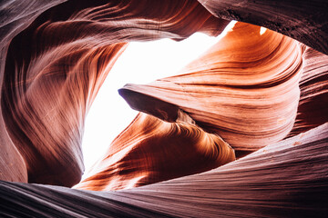 Antelope Canyon sandstone of southwest curved landscape of canyon arizona rocks 