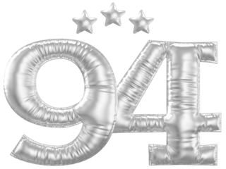 94 year anniversary number silver