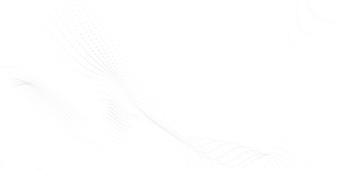 White futuristic background. data visualization. Digital dynamic white wave of particles.