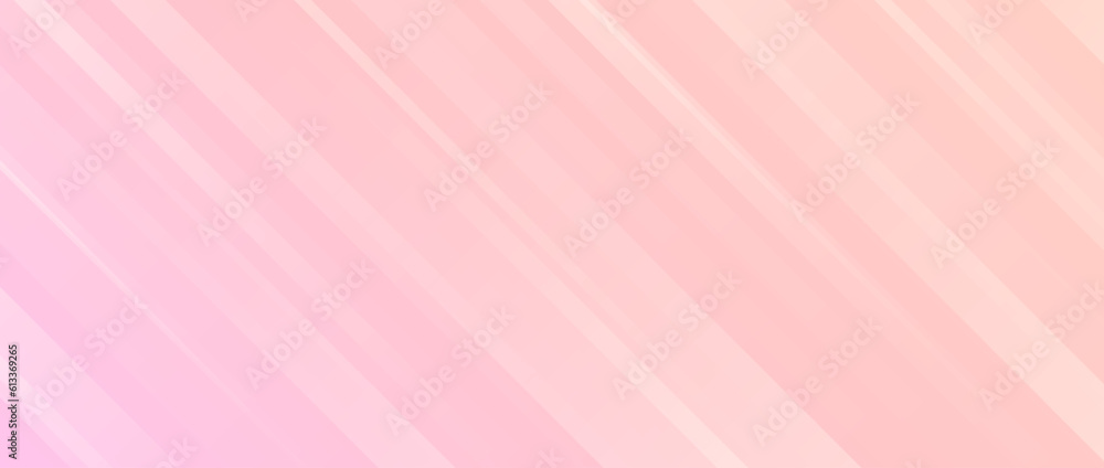 Poster Abstract pastel pink background with diagonal lines. Light pink texture with smooth gradient and stripes. Modern template for banner, presentation, flyer, poster, brochure, magazine. Vector backdrop