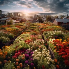 Urban Flower Farm in Bloom