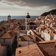 Dubrovnik's Old Town Medieval Architecture and Croatian Coastline