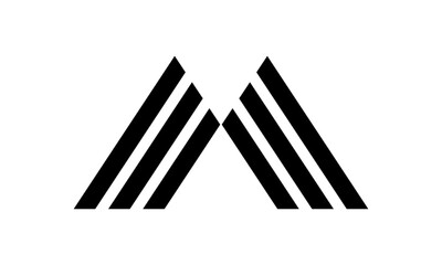 Abstract Initial Letter M Logo