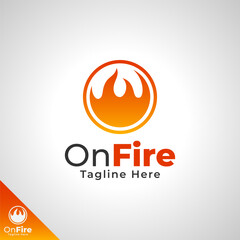 On Fire Logo Template