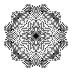 Obraz premium black and white spiritual symbol