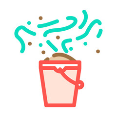 odor smell color icon vector. odor smell sign. isolated symbol illustration