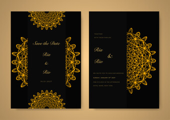 elegant save the date wedding invitation card