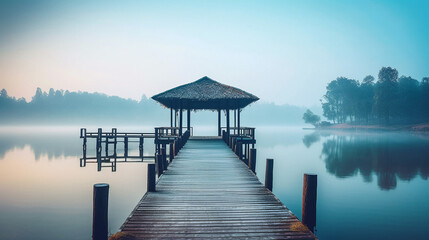 Obraz premium Generative AI, Tranquil Reflections: Serene Lakes in Varied Settings