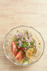 夏の味覚　夏野菜そうめん