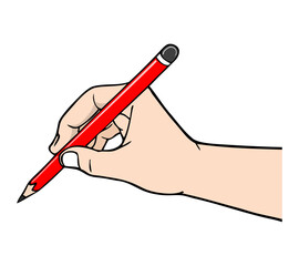 hand writing vector illustration