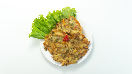 Vegetables Fried or Bakwan goreng or Bala bala is a traditional food from Indonesia