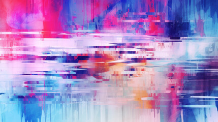 Obraz na płótnie Canvas Abstract glitch background. Pink, blue, white purple colors. 
