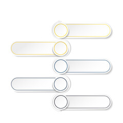 Infographic process design 5 options or steps.