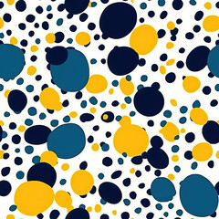Dotted pattern, colorful dots, spotted seamless repeat polka pattern [Generative AI]
