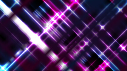 Blue pink glowing neon lines abstract tech background