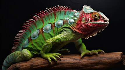 Naklejka premium Curious Creatures: Unveiling the World of Exotic Reptiles