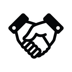 Handshake agreement vector icon