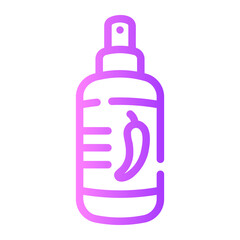 pepper spray Line Gradient Icon