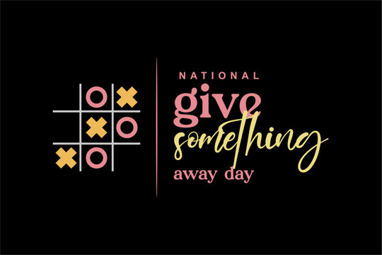 national give something away day, surprise with gift box,