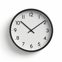 Reloj de cocina simple en blanco y negro