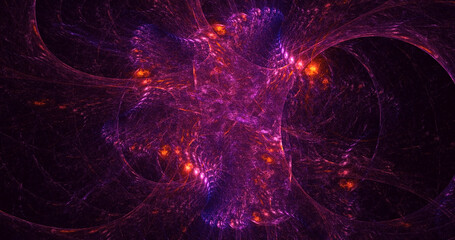 3D rendering abstract round hole light background
