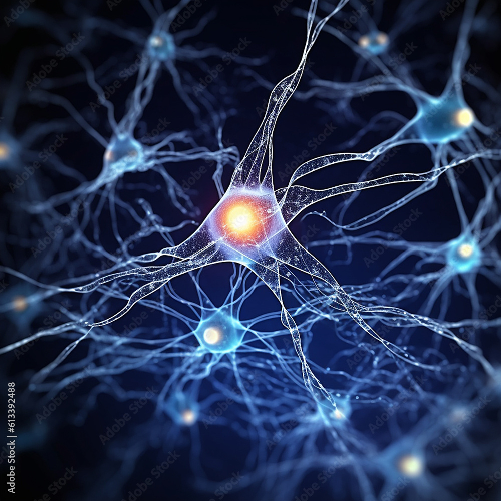 Poster neurons connecting and transmitting information