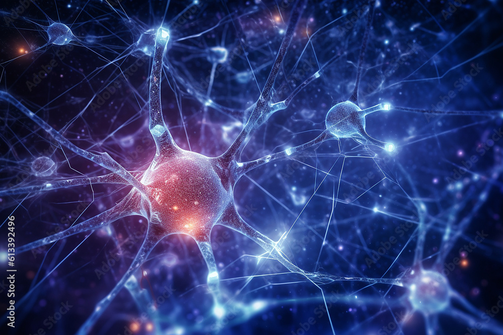 Poster neurons connecting and transmitting information