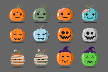 Vector illustration Happy Halloween (trick or treat) celebration with the characters for party invitation such as poster, banners, webpage, flyer, brochure, card