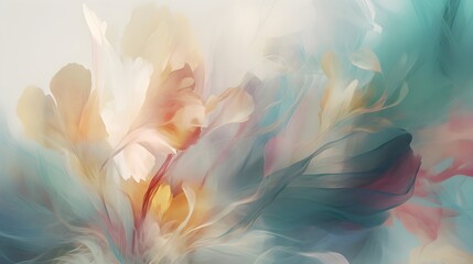 light soft floral abstract background