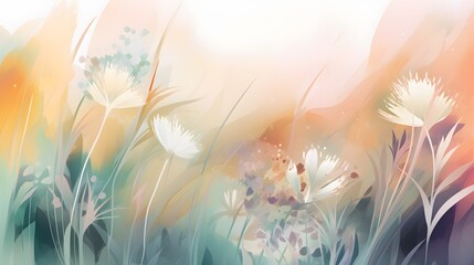 Fototapeta na wymiar light soft floral abstract background