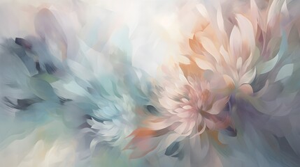 light soft floral abstract background