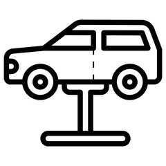 car hydraulic lift icon