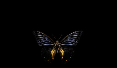 Fototapeta na wymiar Portrait Of Butterfly Animal Minimalist Eternal Melancholy. Generative AI
