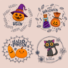 Happy Halloween (trick or treat) Poster for invitation for designer create banner or web page