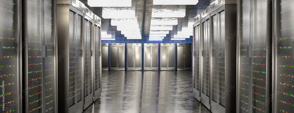 Aufkleber server room. server data center. backup, mining, hosting, mainframe, farm and computer rack with sto