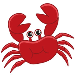pretty red crab