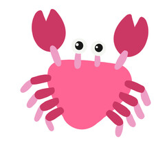 lovely pink crab