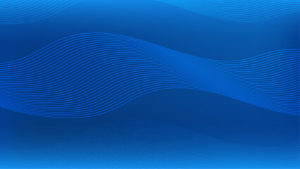royal blue business abstract banner background with fluid gradient wavy shapes