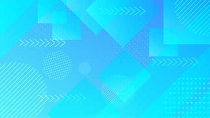 modern banner with colorful shapes background