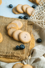Blueberry handmade cookies