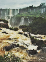 waterfall in the forest, Iguazu, Argentina