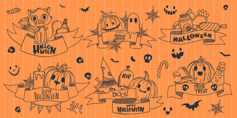 Happy Halloween (trick or treat) Poster for invitation for designer create banner or web page