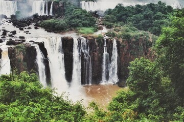 waterfall in the forest, Iguazu, Argentina