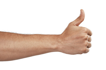 Hand, thumbs up and emoji, agreement and feedback with like, yes and ok isolated on transparent png...