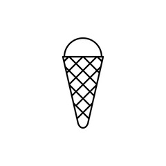Ice cream icon vector. dessert illustration sign. sweet symbol or logo.