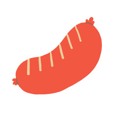 Sausage Cartoon illustration Sausage Hand Drawn Sausage Drawing