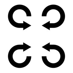 Reload icon vector set. Reset illustration sign collection. update symbol or logo.