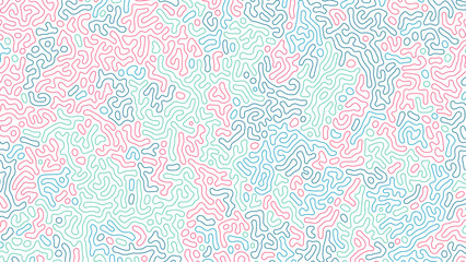 Abstract seamless pattern by color strokes on white background. Beautiful turring pattern. Trendy background.