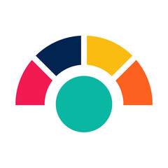 Obraz premium simple data analytics consulting company logo vector illustration template design